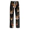 Women's Drawstring Christmas Printed Casual Pants
