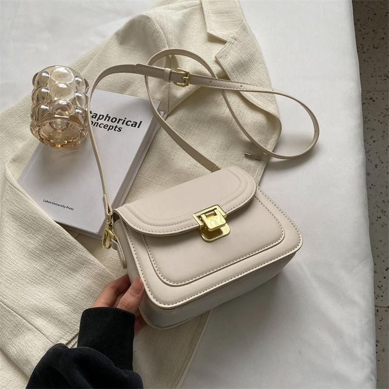 This Year's Popular Fashion Contrasting Color Small Square Bag Women's New High-end Messenger Bag Popular Versatile Shoulder Bag