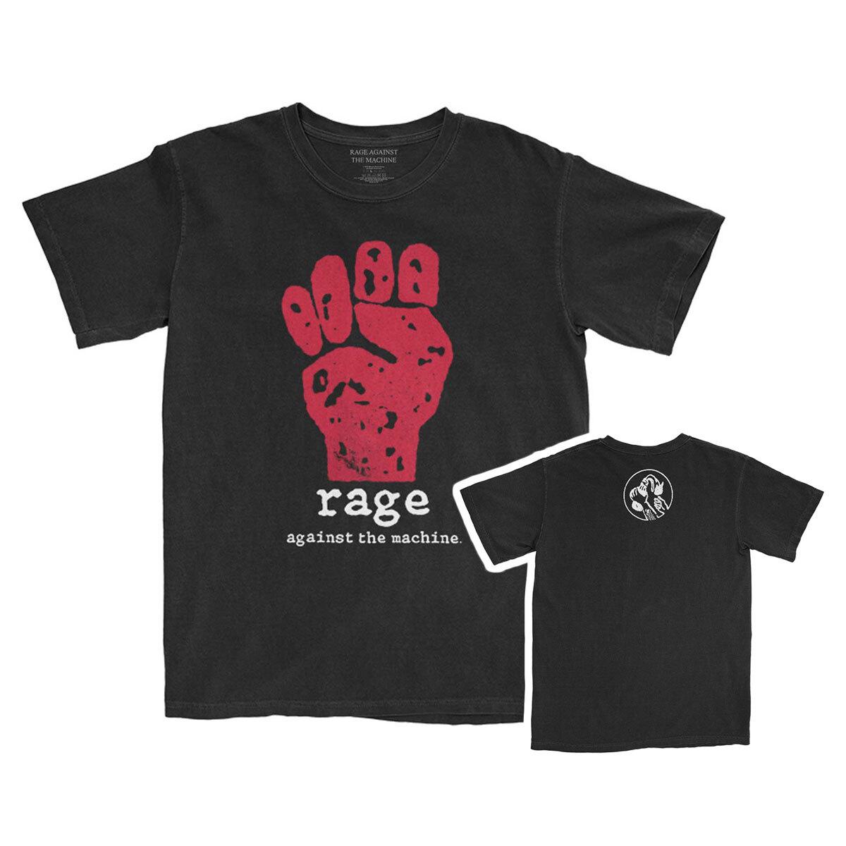 

Футболка Rage Against The Machine Червоний Кулак RATM Офіційна Гурт Чорна Нова 4XL