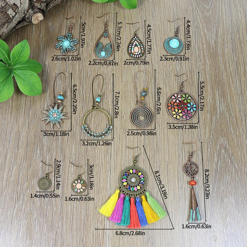 New Drop Dangle Earrings Sun Flower / Geometry / Tassel Design Match Daily Outfits Party Decor Perfect Gift For Mom&Friends