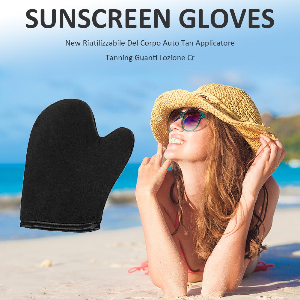 Body Cleaning Self Tanner Glove Reusable Body Self Tan Applicator Tanning Mitt Cream Lotion Mousse Applicator No Dirty Hands