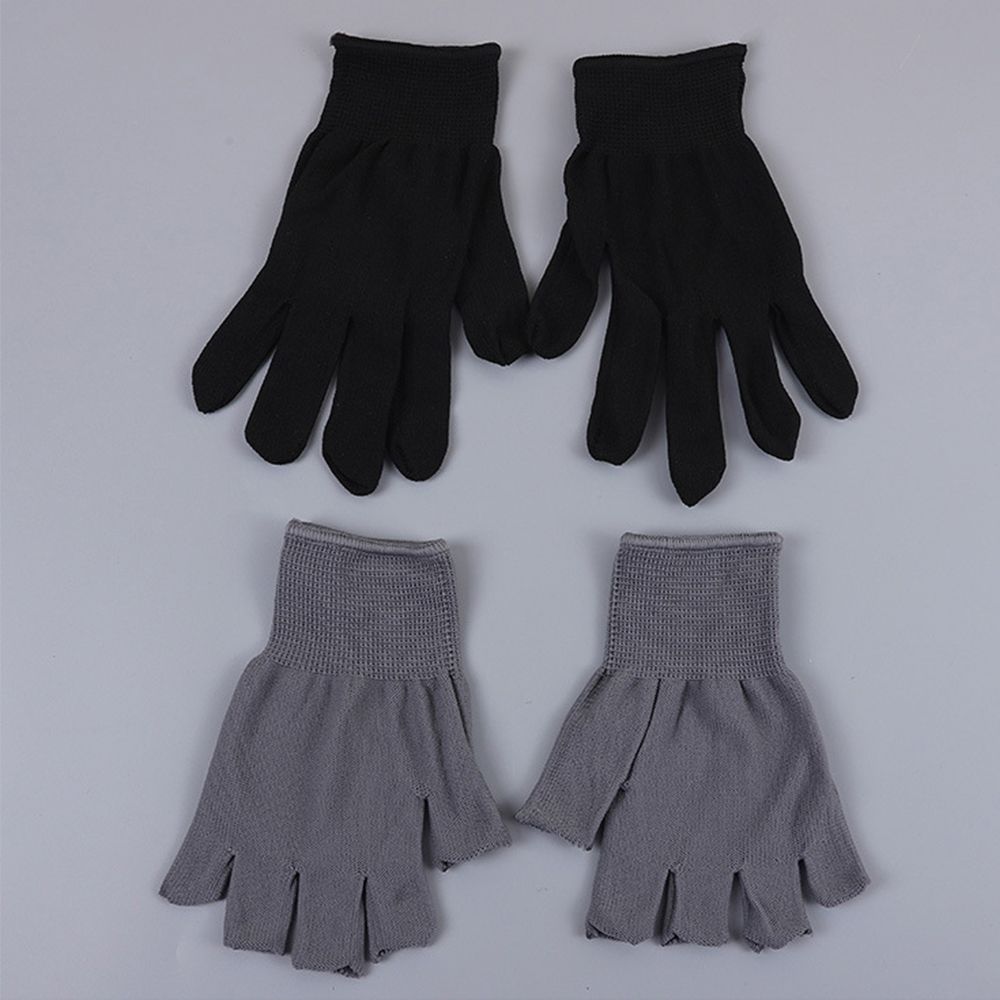 Show Three Fingers Men Nylon Gloves Show Two Fingers  Gloves Anti-skid Mittens