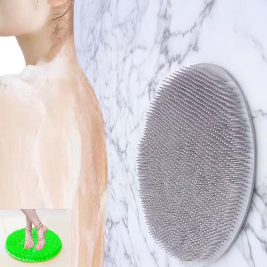 Foot Scrubber Mat with Anti-Slip Suction Cups, Ultra Soft Silicone Bristles Bath Brush, Wall Mounted Bath Foot Cleaner for Deep Cleaning And Massage