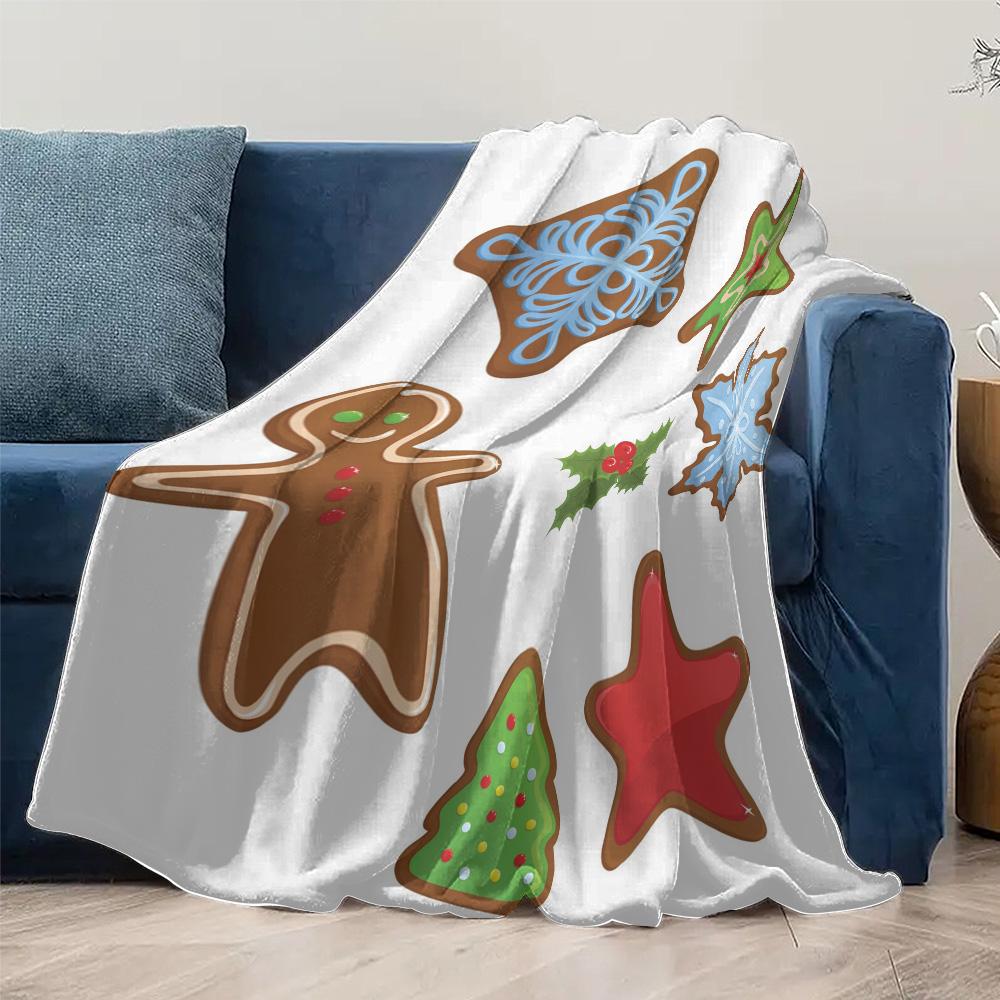 Cozy Christmas Blanket Flannel Throw Soft Warm Holiday Home Decor Gift Winter Festive Design Holiday Season Festive Christmas Gi