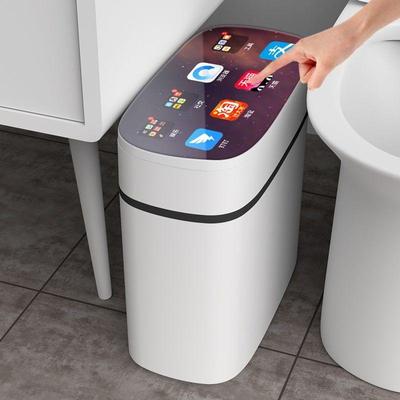 Poubelle intelligente ménage chambre Net rouge poubelle avec couvercle salle de bain déodorant chambre salon fissuré poubelle