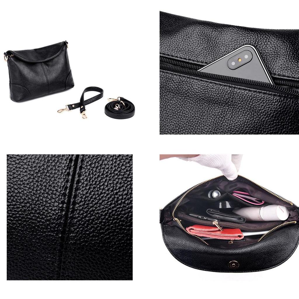 Women's Fashion Cross Shoulder Bag Mom Soft Leather Small Square Bag Crossbody Bag