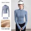 Spring Velvet Sports Jacket Women's Slim and Thin Versatile Yoga Clothes, High-end Running Fitness Warm Top