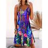 Elegant Spring and Summer New Printed Women's Camisole Dress