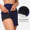 CHARMLEAKS Women Swim Shorts with Pockets High Waisted Bathing Suit Bottoms Tummy Control Swimsuit