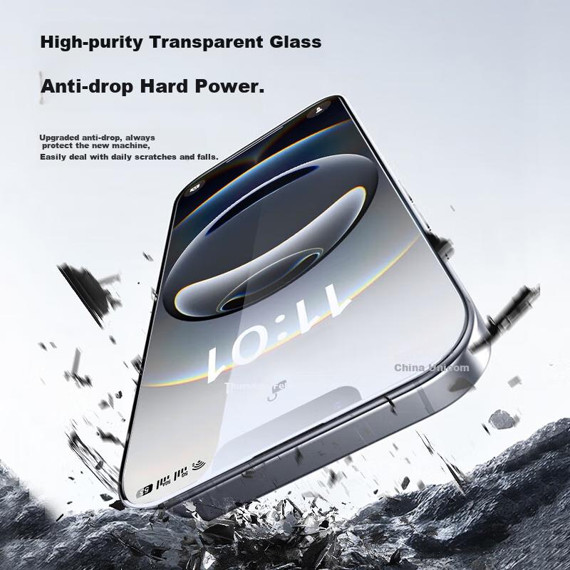 IPhone 16e/14/13/13Pro Tempered Glass Screen Protector, Full Coverage Anti-Drop Fingerprint-Resistant HD 2-Pack Screen Protector for Apple Phones