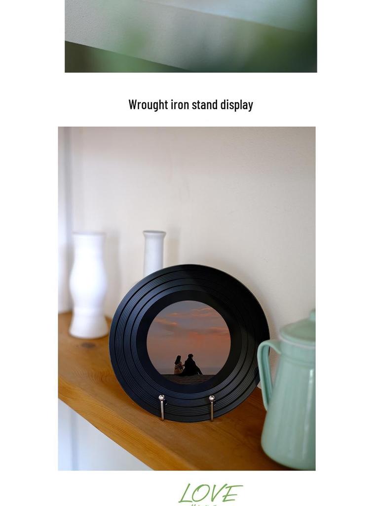 Sunset Romance Vinyl Ornament: Personalized Home Decor Gift