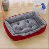 Square Dogs Bed, Dog Pet Accessories, Plush Calming Sofa Bed Soft Cushion for Little Small & Medium Cats Dogs