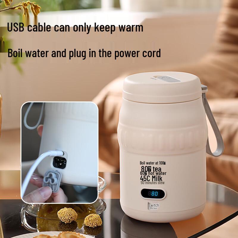 500ml Portable Mini Electric Travel Heating Cup