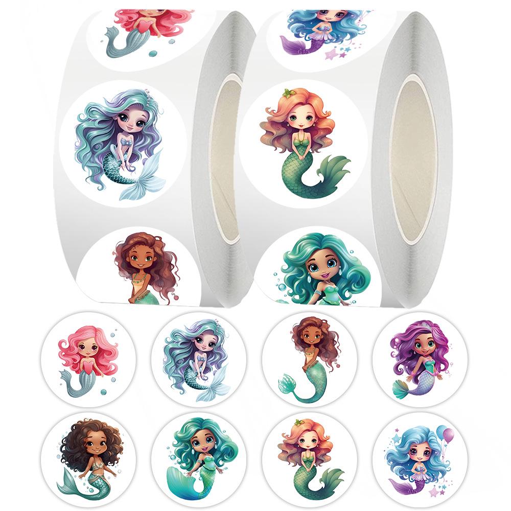 Mermaid Adhesive Stickers: 500 Pack - Perfect for Journals & Sealing
