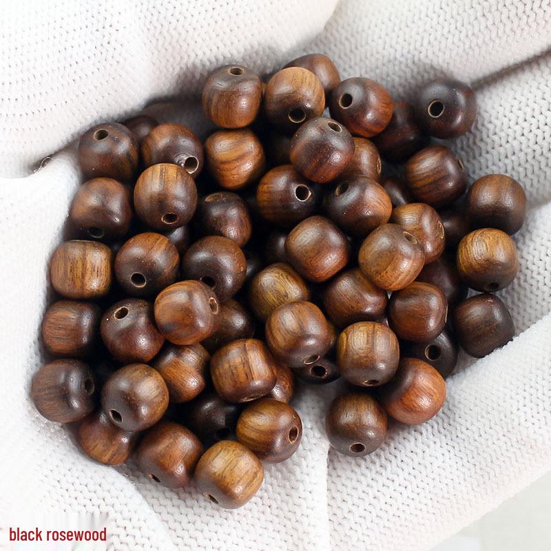 Personalized Green Sandalwood Barrel Beads 7x8MM - Natural Fragrance DIY Bracelet Accessories