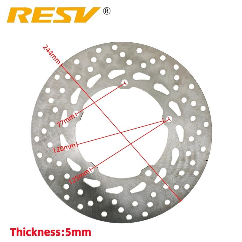 

RESV 244mm for Yamaha FZ6 FZ6R XJ6 XJ6F Diversion F XJ6S Naked XJ6N XJ6NA 20S-2582W-00 Rear Disc Brake Rotors 20S2582W00