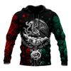 2025 Europe, America, Europe and America men's sweater Mexico logo boys sweater 3D printing autumn and winter hooded sweater