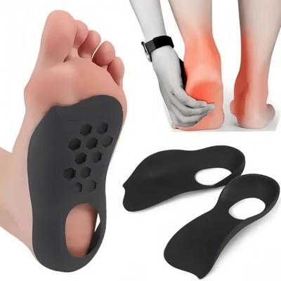 1 Pair Orthotic Insoles For Flat Feet O-Shaped Legs And Plantar Fasciitis - Unisex Arch Support Shoe Inserts