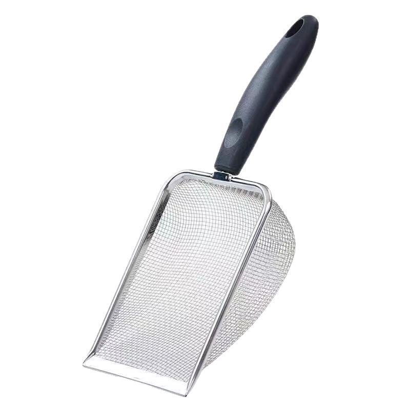 Upgraded Large Stainless Steel Cat Litter Scoop with Fine Holes
