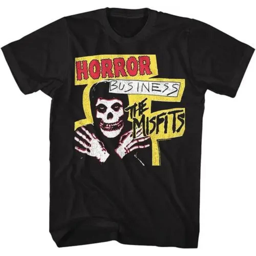 Fashion Misfits Punk Style Tshirt Retro Street Skull Pattern Men's T-shirt