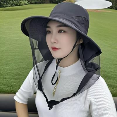 New Unisex Anti Mosquito Hat with Neck Cover Sun Protection for Outdoor Farming Work