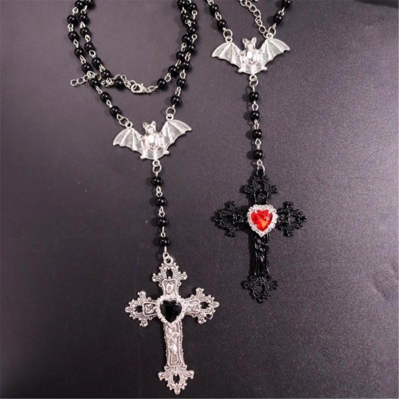 Elegant Beads Necklace Gothic Religious Necklace Pendant Necklace Neck Jewelry Modern Jewelry Present for Man and Women