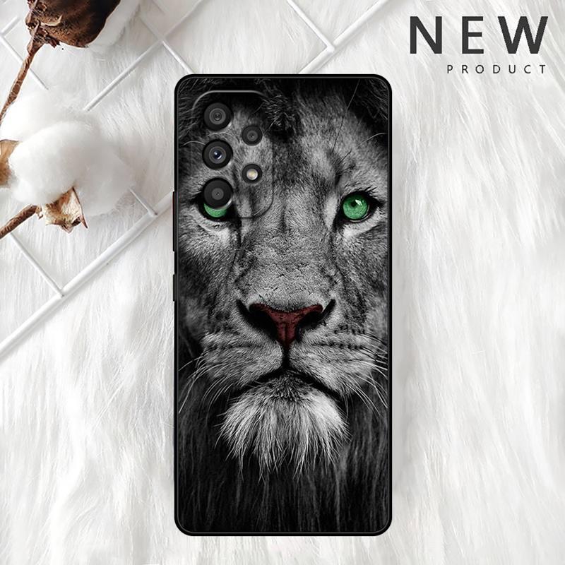 Wolf Löwe Tier Hülle Für Samsung Galaxy A54 A52 A14 5G A53 A12 A13 A71 A23 A34 A33 A21s Handyhülle