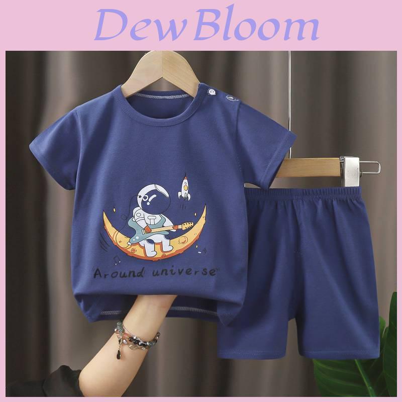Baby Cotton T Shirt And Shorts Set With Animal Prints For Summer Toddler Wear