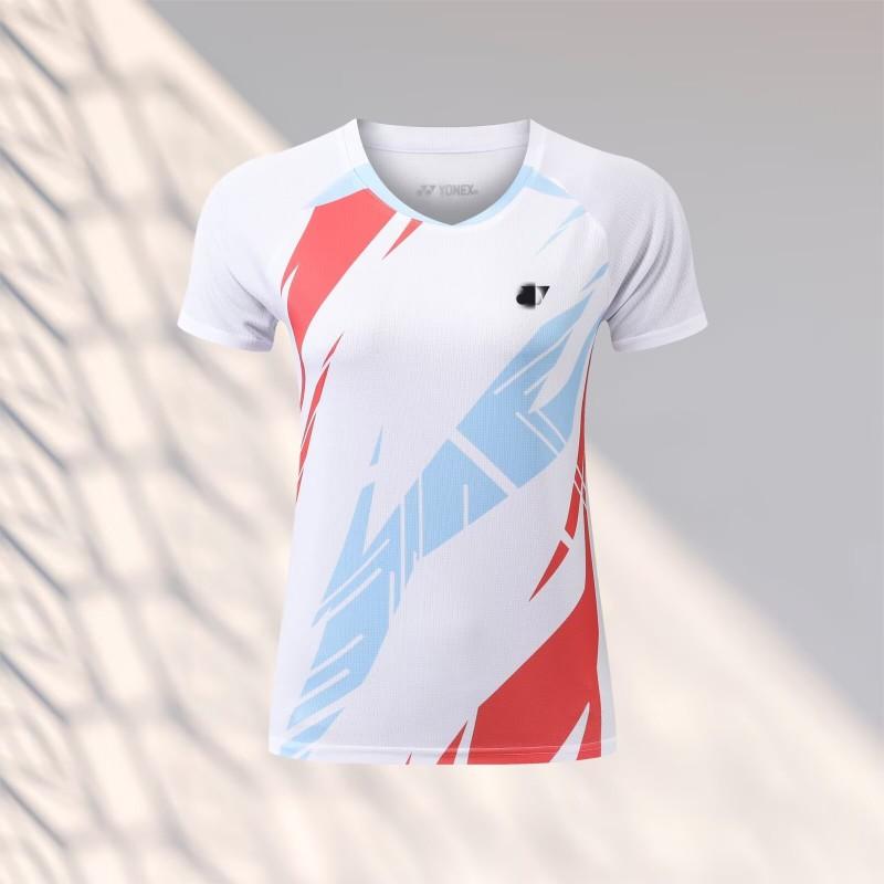 Quick-Dry Badminton Shirt Unisex Short Sleeve Sport Tee Breathable Competition Top Training