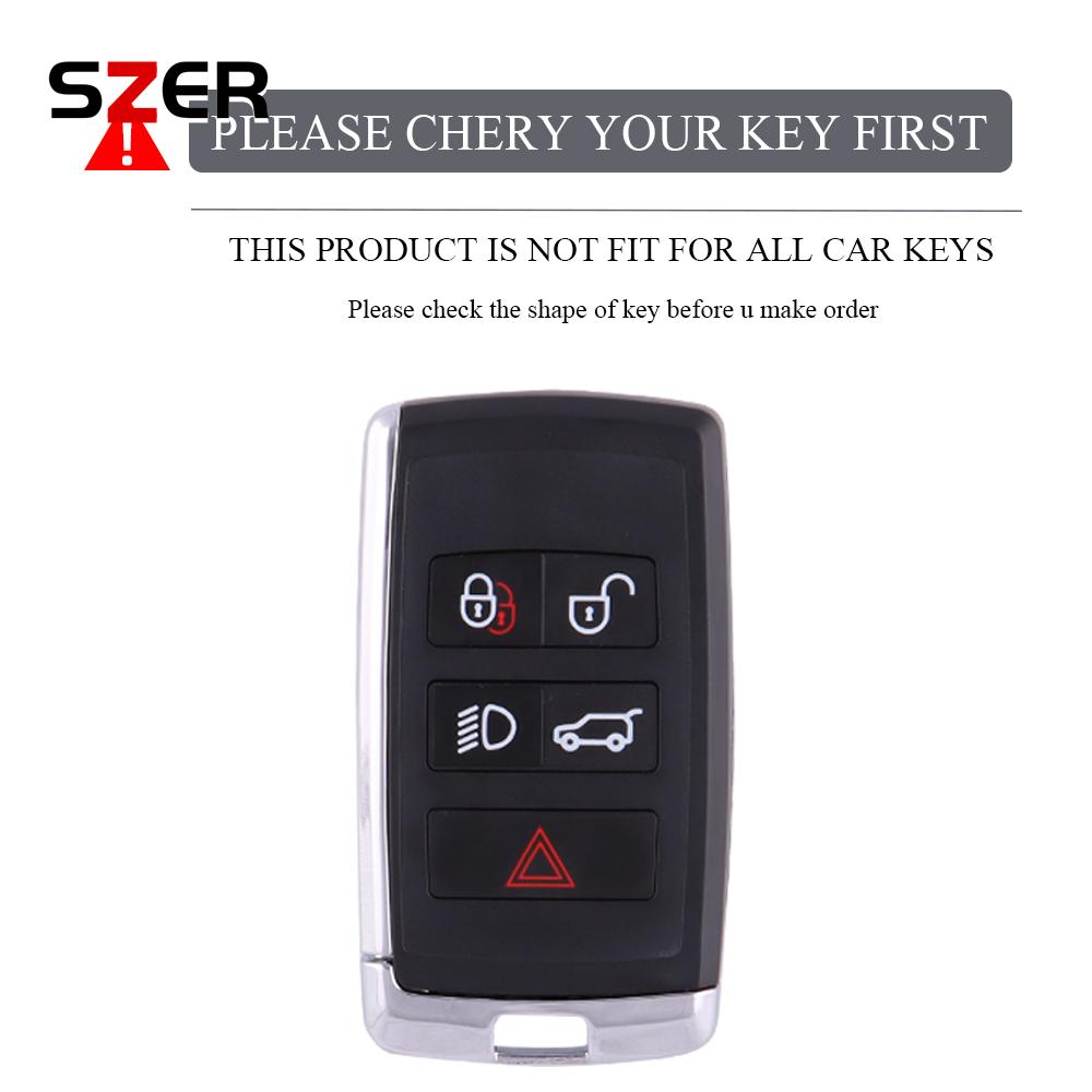New TPU Car Key Case Cover Holder Keychain Shell for Land Rover Range Rover Discovery 5 Sport 2018 for Jaguar XEL E-PACE 2019