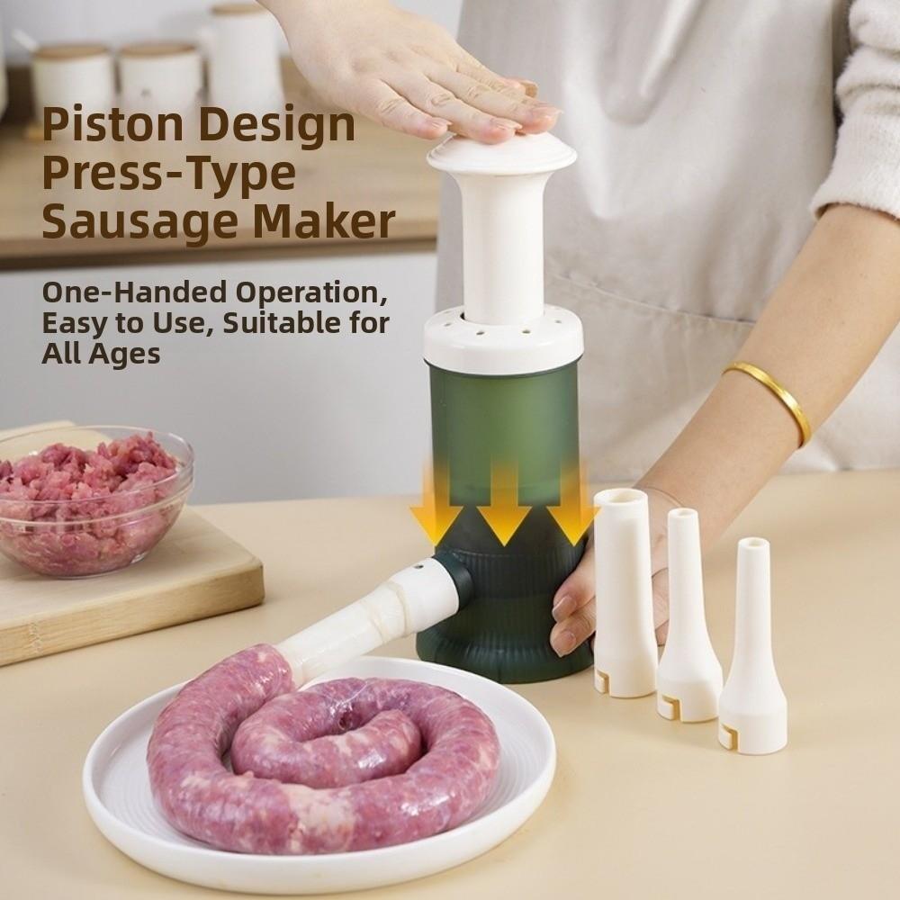 Food-Grade Material Manual Sausage Stuffer Manual Operation Sausage Filling Tool Home Cooking