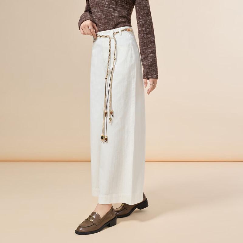 IEF Aiyifu 2025 Autumn Straight-Leg Nine-Point Pants