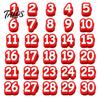 Pencil Identification System 1-20/1-30/1-50 Numbered Toppers, Reusable Classroom Labels Topper for Teachers, Tracking Markers School Organization