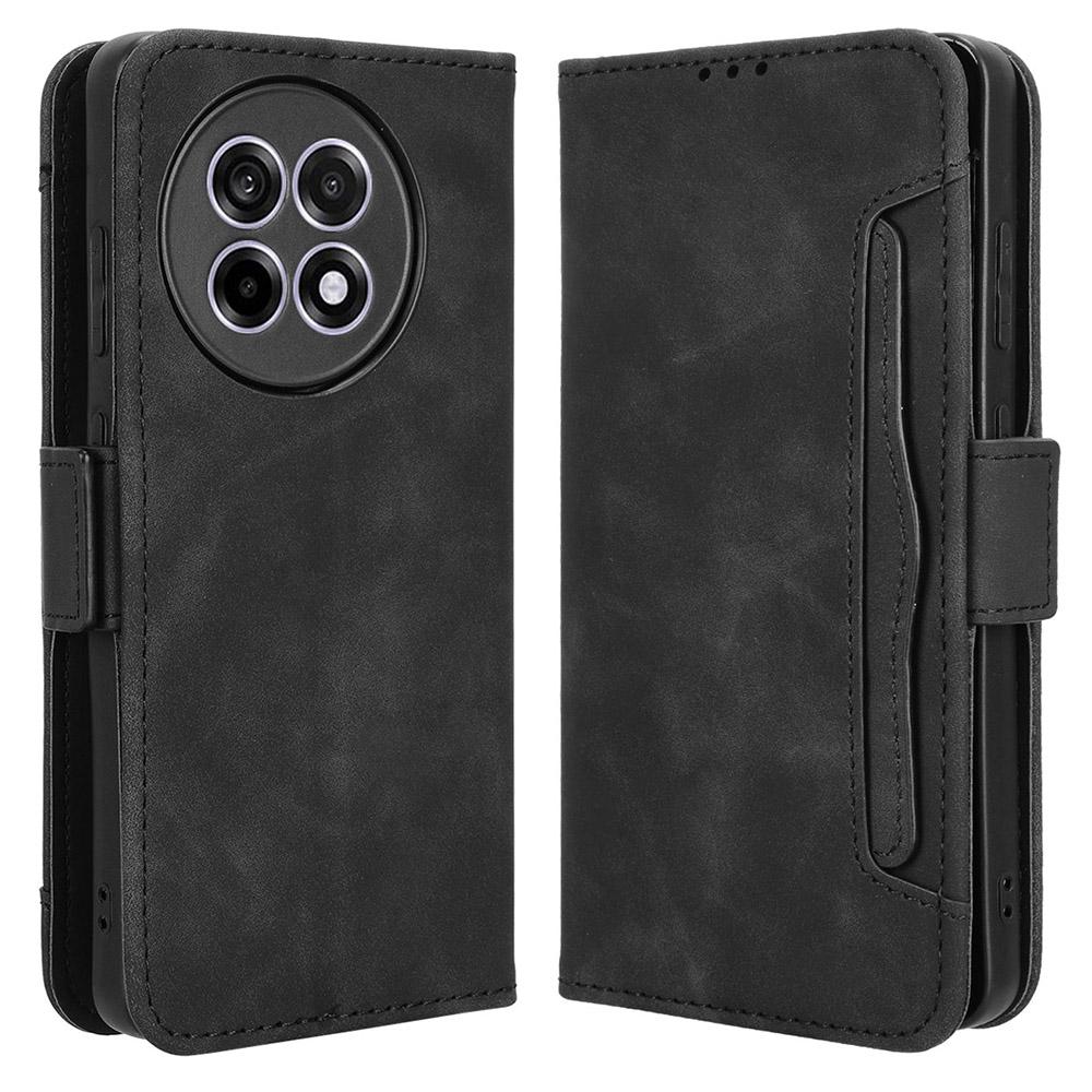 

Leather Case for OnePlus 13R 5G/Ace 5 5G/Ace 5 Pro 5G Phone Wallet Cover with Multiple Card Slots Black