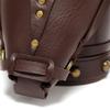 Womens Medieval Vintage Horse Head PU Leather Crossbody Bag Shoulder Bucket Bag Drawstring Pouch for Costume Parties