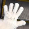Women's Winter 2025 Retro Plaid Kitty Gloves: Warm Five-Finger Cycling Cold Protection