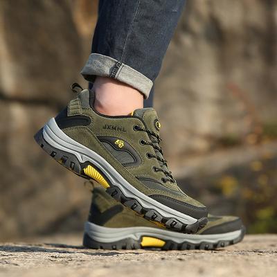 Spring New Men's Shoes Round Toe Lace-up Outdoor Mountaineering Men's Sports Shoes Fashionable Casual Running Shoes Men's