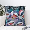 Jeff The Land Shark Față de pernă Stil anii 90 Moale Poliester Capac Pernă Decorativ Față Pernă Capac Scaun Angrosist 18"