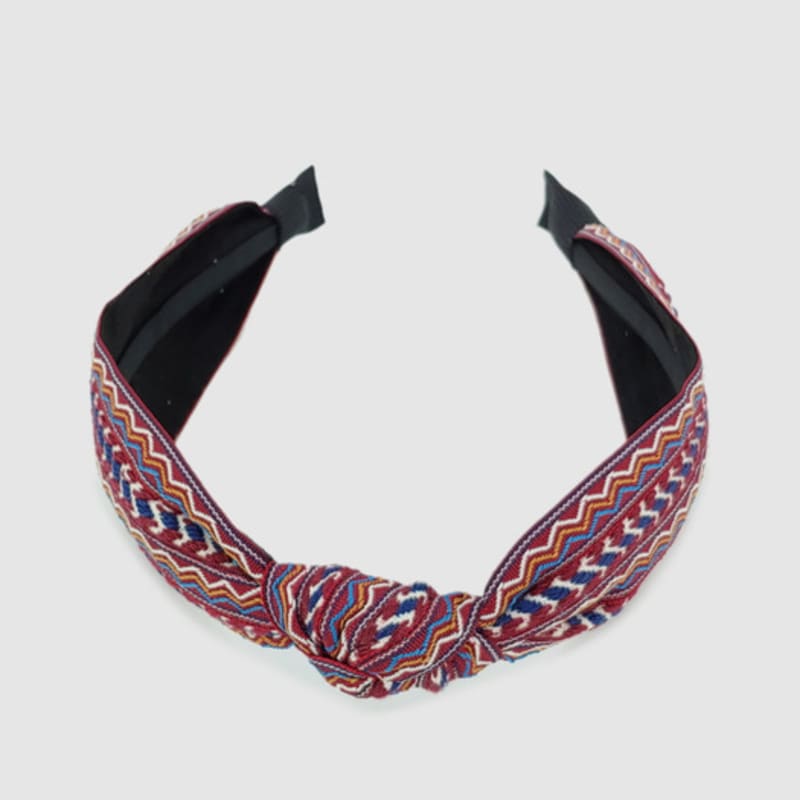 LALA Ethnic Hairband-WINE#