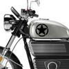 2 Peças Adesivo de Moto Estrela de Cinco Pontas Decalque de PVC Acessórios para Moto Para DUCATI KTM YAMAHA Vespa Voge Honda CFMOTO