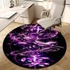 Demon Slayer Chair Mat Round Rug-Office Carpet, Machine Washable, Non-slip, Suitable for Living Rooms, Bedrooms