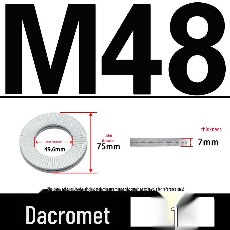 Double-Stacked Interlocking Toothed Anti-Slip Lock Washer 304 Stainless Steel DIN25201