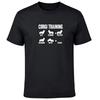 Corgi Training Funny Dog Graphic T-Shirt