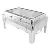 Chafing Dish Buffet Set 9L Stainless Steel Rectangle Alcohol Heated Catering Food Warmer with Food