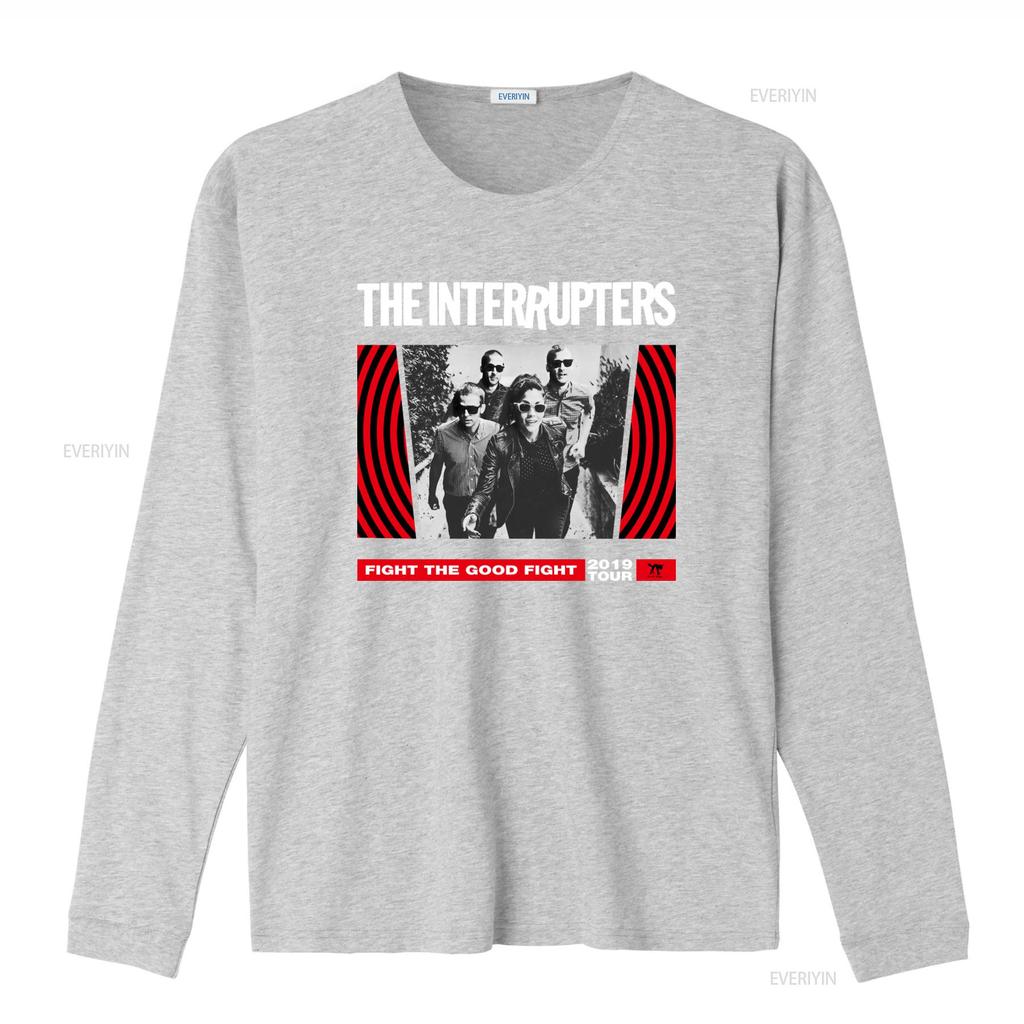 The Interrupters Band Womens Medium T Shirt Fight Good 2019 Tour Print vintage Washed Stretched Unisex Casual graphic