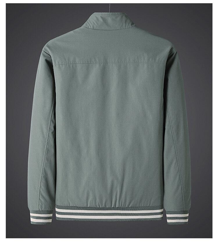 Men's Spring and Autumn Business Casual Stand-up Collar Windproof Jacket