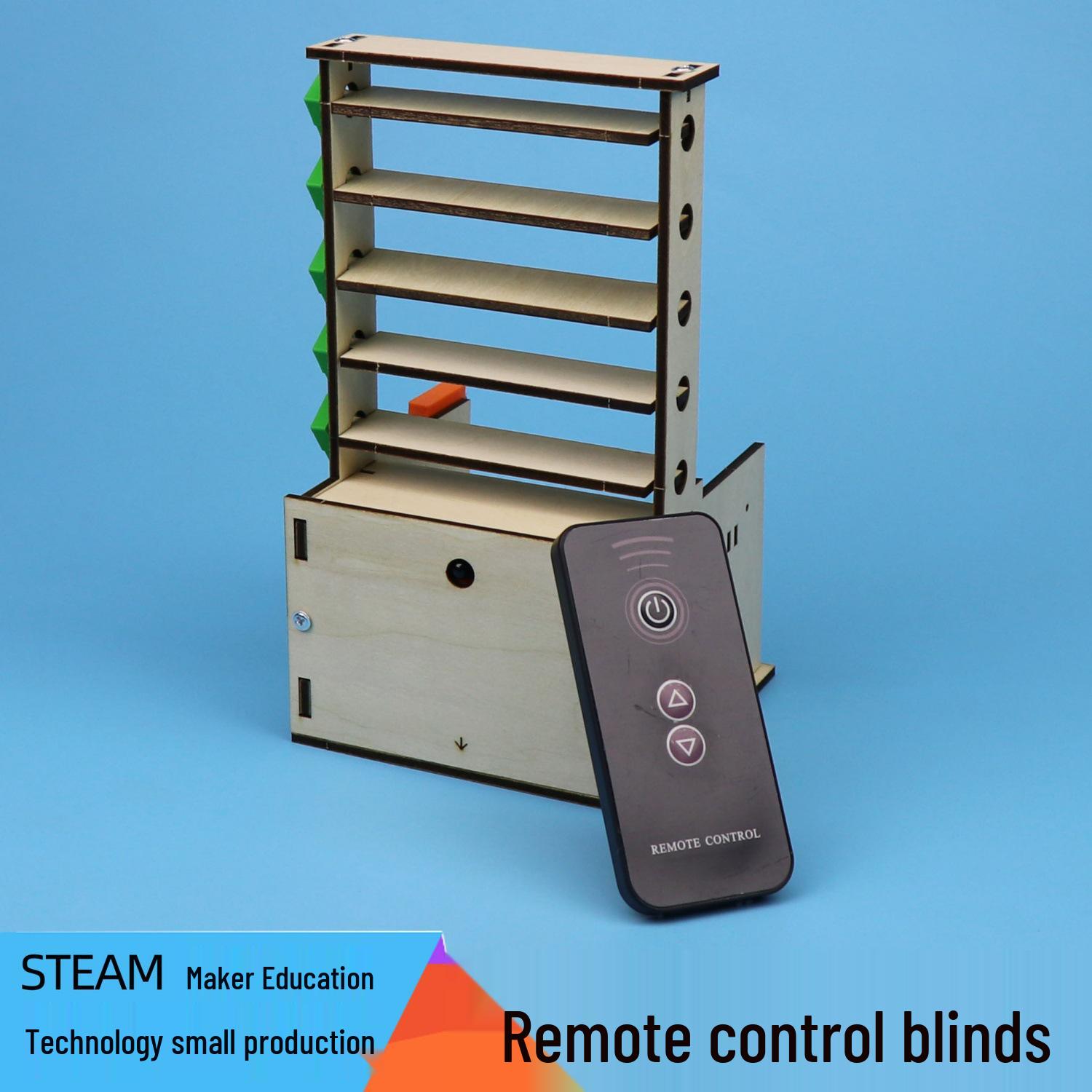DIY Remote Control Blinds Kit for STEAM Education - Science Experiment and Mechanical Craft Teaching Aid for Ages 14+
