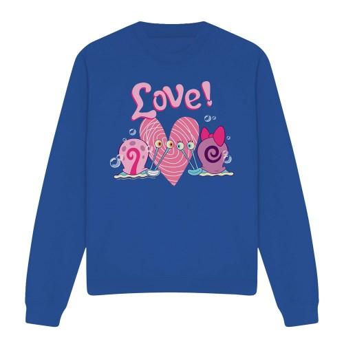 SpongeBob SquarePants Unisex Adult Valentine's Love Gary & Snellie Sweatshirt