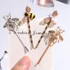 Kawaii Mini Bee Diamond Metal Hair Clip Hairband Comb Bobby Pin Barrette Hairpin Headdress Accessories Beauty Styling Tool