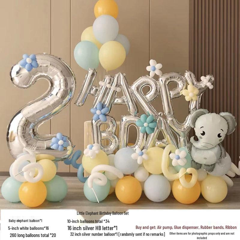 Narozeninová balónová stěna pro princeznu v korejském stylu pro chlapeckou a dívčí párty